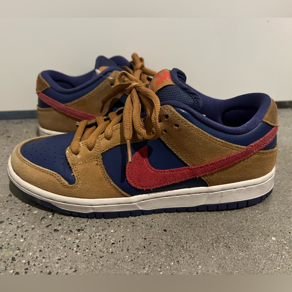 Nike SB Dunk Low Pro "REVERSE PAPA BEAR" 2021 - Size 7 - BQ6817 700 (7720-13)